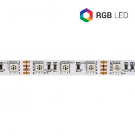 Tira LED RGB 12V 14,4W/m 60LED/m IP20 5m SILVER