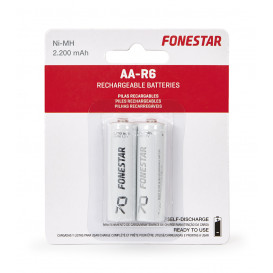 More about Baterias R06 AA 1,2V 2200mA NiMh (2uds) FONESTAR