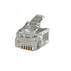 Conector Telefono RJ12 6P6C Cable Plano (100 uds.) **