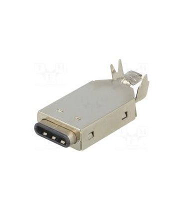 Conector USB-C Macho Recto Soldar Version 3.1 **