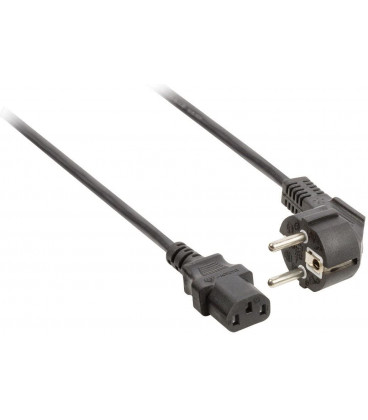 Cable Alimentacion IEC320-C13 a SCHUKO 1,8m NEGRO