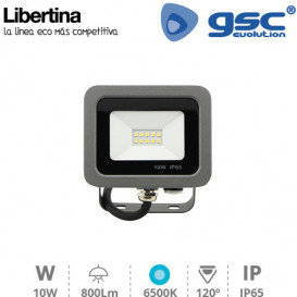 Foco Proyector LED 10W 6500K 800lm IP65 Gris