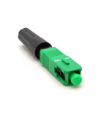 Conector Fibra Optica SC/APC Monomodo Rapido Prepulido Verde