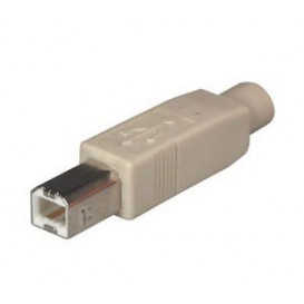 Conector USB B Macho con tapa