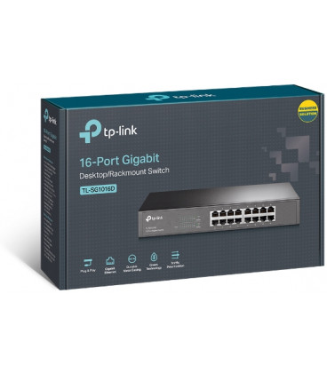 Switch Gigabit 16P RACK 19in TP-LINK SG1016D