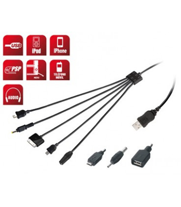 Cable USB 2.0 a MicroUSB MiniUSB PSP NDS Iphone4