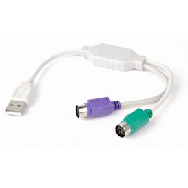Adaptador USB a 2x PS/2 Hembra