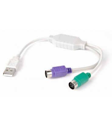 Adaptador USB a 2x PS/2 Hembra