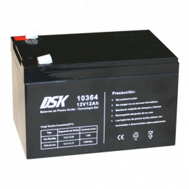 Bateria PLOMO 12V 12Ah GEL medidas 151x98x95mm DSK