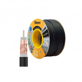 Cable Coaxial TV  T100PLUS NEGRO (250m)