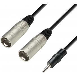 Cable JACK 3,5 ST a 2 XLR Macho 1m ADAM STAR3