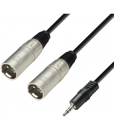 Cable JACK 3,5 ST a 2 XLR Macho 1m ADAM STAR3