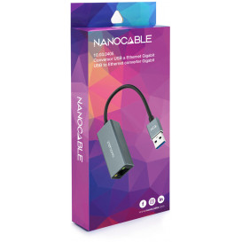 Conversor USB 3.0 a RJ45 Gigabit NANOCABLE
