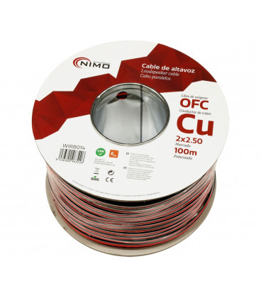 Cable Paralelo 2x2,5mm OFC ROJO/NEGRO (100m)