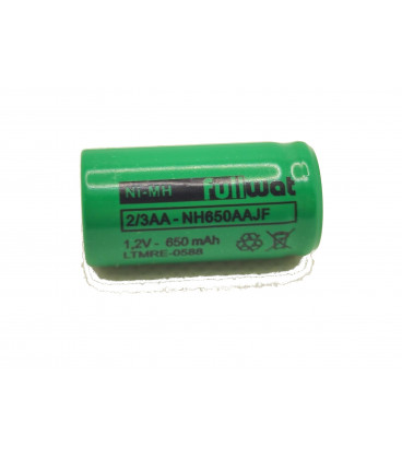 Bateria Recargable 1/2AA  2/3AA 1,2V 650mAh NI-MH
