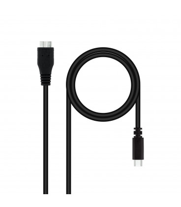 Cable USB  3.0 USB-C/M-Micro B/M NEGRO 1m NANOCABLE