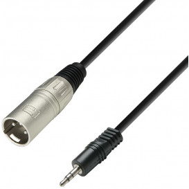 Cable XLR 3P Macho a JACK 3,5 Stereo 3m ADAM 3STAR