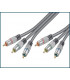 Cable RGB 3 RCA 3 RCA 5mts C52501