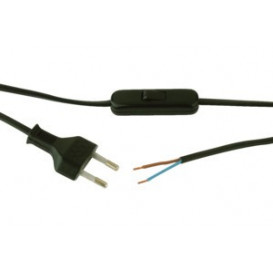 More about Interruptor pasante con Cable de 2metros 2A/250V color NEGRO