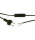 Interruptor pasante con Cable de 2metros 2A/250V color NEGRO