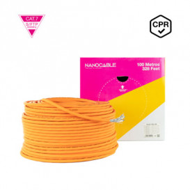 Cable S/FTP Cat7 Rigido CU LSZH Dca (100m) NANOCABLE