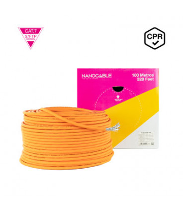 Cable S/FTP Cat7 Rigido CU LSZH Dca (100m) NANOCABLE
