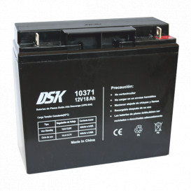 Bateria PLOMO 12Vdc 18Ah UPS/SAI 181x76x167mm DSK MVH12180M5