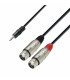 Cable JACK 3,5 ST a 2 XLR Hembra 3m ADAM STAR3