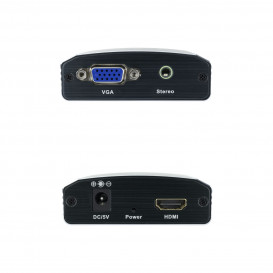Conversor VGA y audio a HDMI con conector HDMI