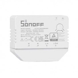 SONOFF Interruptor de cortina inteligente WiFi con medición de energía  certificado TUV, doble relé DUALR3, cortina de bricolaje, persianas,  persianas