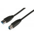 Cable USB 3.0 A a USB B Macho 1,8m