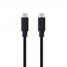 Cable USB 3.1 GEN2 USB-C a USB-C 1,5m NEGRO NANOCABLE