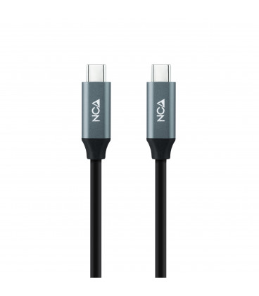 Cable USB 3.2 GEN2x2 USB-C a USB-C 0.5m NEGRO NANOCABLE