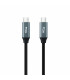 Cable USB 3.2 GEN2x2 USB-C a USB-C 0.5m NEGRO NANOCABLE