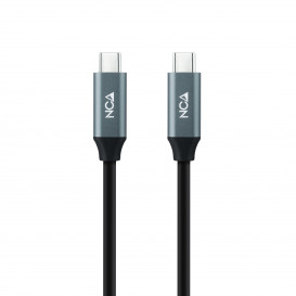 Cable USB 3.2 GEN2x2 USB-C a USB-C 1m NEGRO NANOCABLE