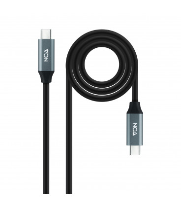 Cable USB 3.2 GEN2x2 USB-C a USB-C 2m NEGRO NANOCABLE