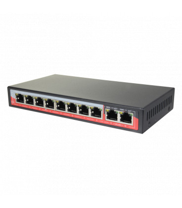 Switch PoE Ethernet  8P + 2 Uplink SAFIRE