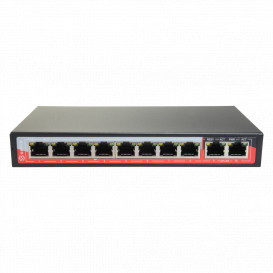 Switch PoE Ethernet 8P + 2 Uplink SAFIRE