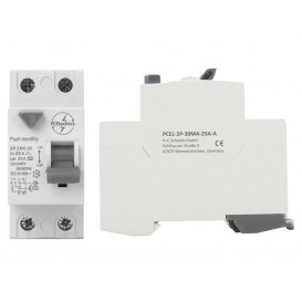 Interruptor Automatico Diferencial RCCB 1P+N 25A 240Vac