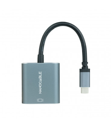 Conversor USB-C a DVI-D GRIS NANOCABLE