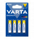 Pila LR03 AAA VARTA ENERGY Alcalina (precio de 10 Blister de 4
