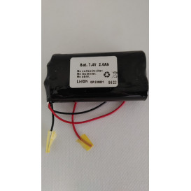 Bateria Litio 2x18650 7,4V 2600mAh 2 HILOS  RECARGABLE