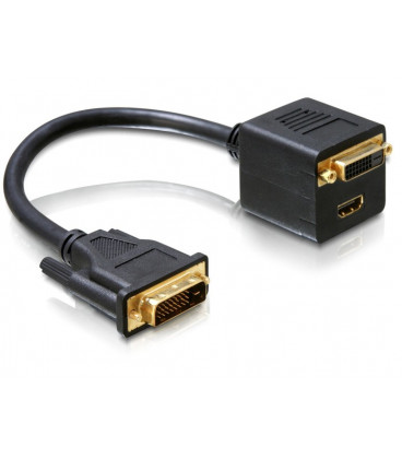 Cable DVI Macho a DVI Hembra y HDMI Hembra