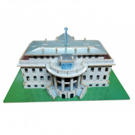 Puzzle Madera 3D Casa Blanca