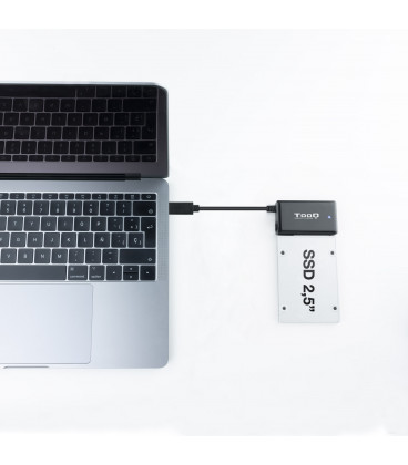 Adaptador USB3.0 a SaTa 2,5/3,5" a USB-C TOOQ
