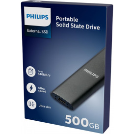 Disco Duro Externo 500Gb SSD PHILIPS