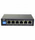 Switch PoE Ethernet 4P+2P RJ45 MINI SAFIRE