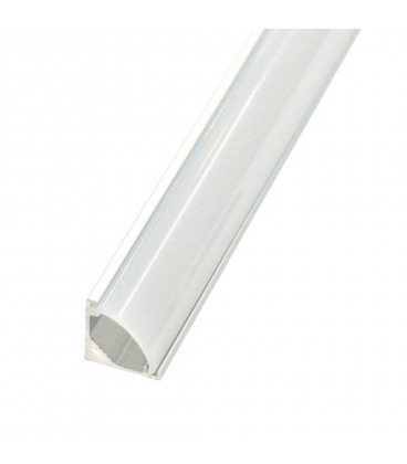 Perfil LED Esquina 8x8mm Opal 2m