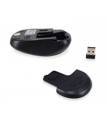 Raton Inalambrico USB 1600dpi EQUIP COMFORT NEGRO