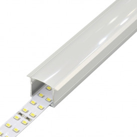 Perfil LED Empotrable 30x20,4mm Opal 2mm